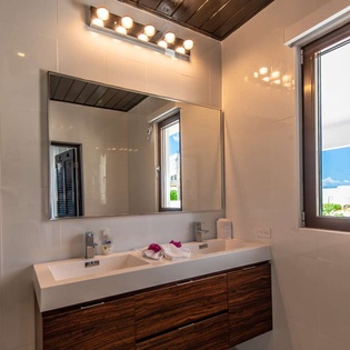 Bathroom at AXA PBA, Blowing Point, Anguilla