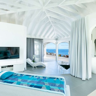 Bedroom at WV BYZ, Colombier, St. Barthelemy