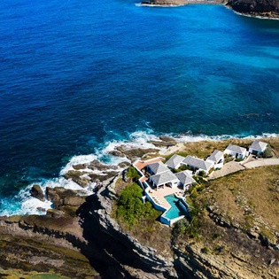 Aerial photo of WV MOZ, Pointe Milou, St. Barthelemy