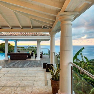 Terrace at PIE HAP, Mt. Choisy, St. Martin