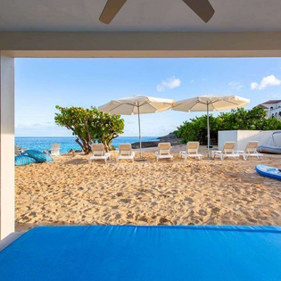 Beach at AXA SBH, Little Bay, Anguilla