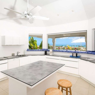 Kitchen at PIE OCE, Hillside/Terres Basses, St. Martin