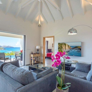 Living Room at WV SUA, St. Jean, St. Barthelemy