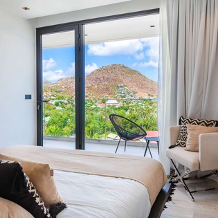 Bedroom at WV TAR, Camaruche, St. Barthelemy