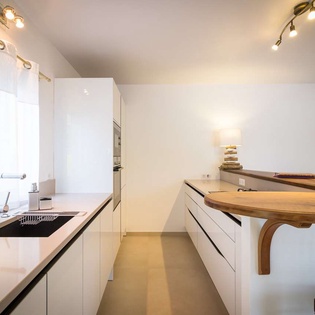 Kitchen at WV BEA, Marigot Beach, St. Barthelemy