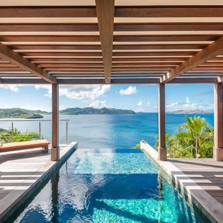 Villa Pool at WV BAY, Pointe Milou, St. Barthelemy