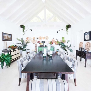 Dining Room at WV KAM, Marigot, St. Barthelemy