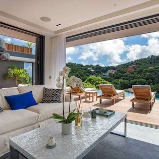 Living Room at WV SAH, Corossol, St. Barthelemy