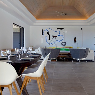 Dining Room at WV APK, Flamands, St. Barthelemy