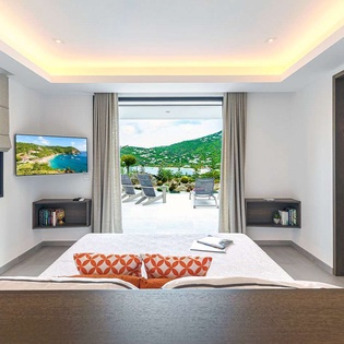 Bedroom at WV DAD, Lorient, St. Barthelemy