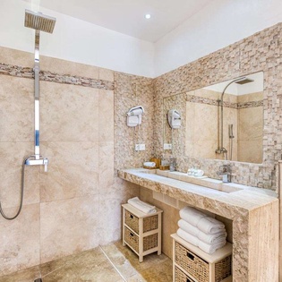 Bathroom at PIE LAN, Hillside/Terres Basses, St. Martin