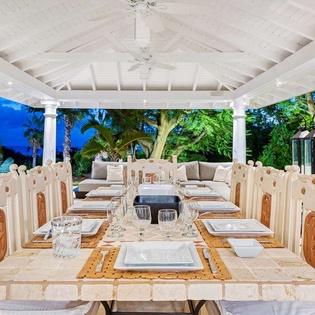 Dining Room at PIE LAP, Hillside/Terres Basses, St. Martin