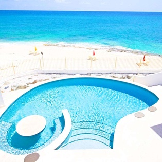 Villa Pool at PIE BAH, Beachfront/Cupecoy, St. Martin