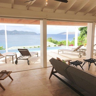 Living Room at WV ARK, Pointe Milou, St. Barthelemy