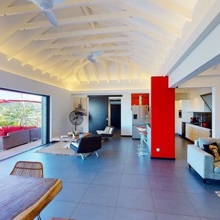 Living Room at WV ITA, Lorient, St. Barthelemy