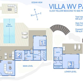 Floorplan of WV PAJ, Lurin, St. Barthelemy