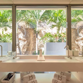 Bathroom at WV BCA, Corossol, St. Barthelemy