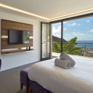 Bedroom at WV TSO, Colombier, St. Barthelemy