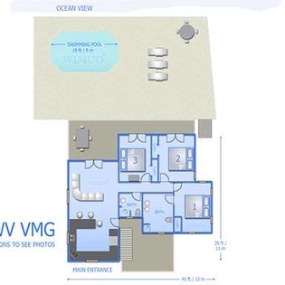 Floorplan of WV VMG, Flamands Beach, St. Barthelemy