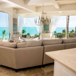 Living Room at TC PW, Long Bay Beach, Turks & Caicos