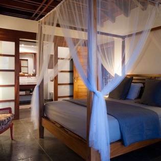 Bedroom at WV IDS, Pointe Milou, St. Barthelemy