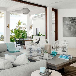 Living Room at TC LDV, Long Bay Beach, Turks & Caicos