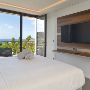 Bedroom at WV TSO, Colombier, St. Barthelemy