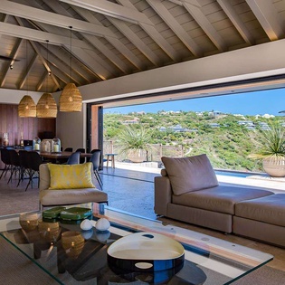 Living Room at WV BLK, Marigot, St. Barthelemy