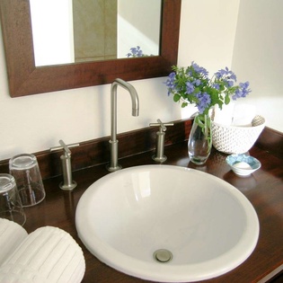 Bathroom at WV CEC, Marigot, St. Barthelemy