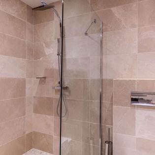 Bathroom at WV UPS, Pointe Milou, St. Barthelemy