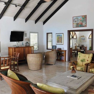 Living Room at PIE BAI, Beach Side/Baie Longue, St. Martin
