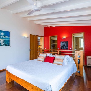 Bedroom at WV EMM, Lorient, St. Barthelemy