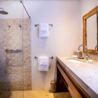 Bathroom at WV YEB, Pointe Milou, St. Barthelemy