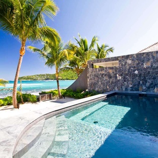 Villa Pool at WV BAS, Lorient Beach, St. Barthelemy