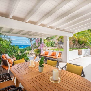 Dining Room at WV LLA, St. Jean, St. Barthelemy