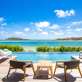 Villa Pool at WV BLE, Grand Cul de Sac, St. Barthelemy