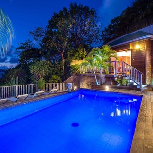 Villa Pool at WV EKA, Camaruche, St. Barthelemy