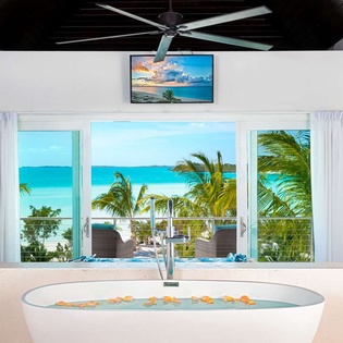 Bathroom at TC SAR, Ocean Pt/Taylors, Turks & Caicos