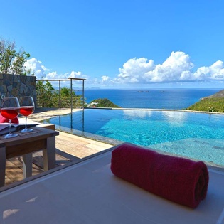 Villa Pool at WV MJS, Flamands, St. Barthelemy