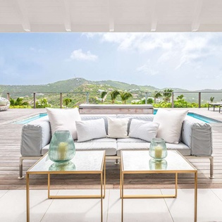 Deck at WV AIR, St. Jean, St. Barthelemy