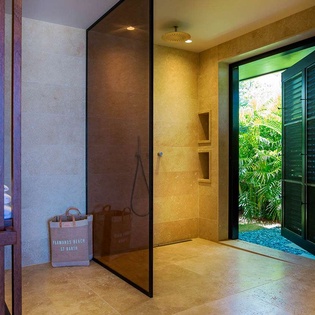 Bathroom at WV BLK, Marigot, St. Barthelemy