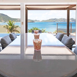 Dining Room at WV PIN, Pointe Milou, St. Barthelemy