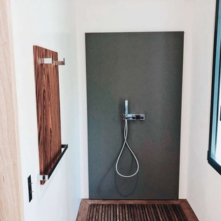 Bathroom at WV JSA, Lurin, St. Barthelemy