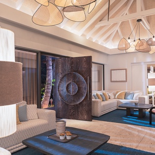 Living Room at WV CTL, Lorient Beach, St. Barthelemy