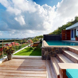 Deck at WV FAS, St. Jean, St. Barthelemy