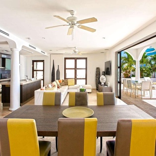 Dining Room at PIE FAR, Beachfront/Cupecoy, St. Martin
