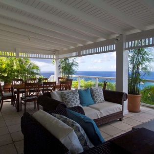 Terrace at WV AMI, Lurin, St. Barthelemy