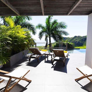 Terrace at WV VLY, Vitet, St. Barthelemy
