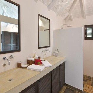 Bathroom at WV KRL, St. Jean, St. Barthelemy