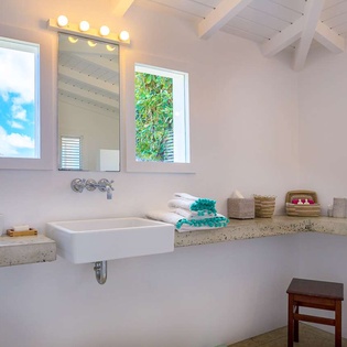 Bathroom at WV BBA, St. Jean, St. Barthelemy